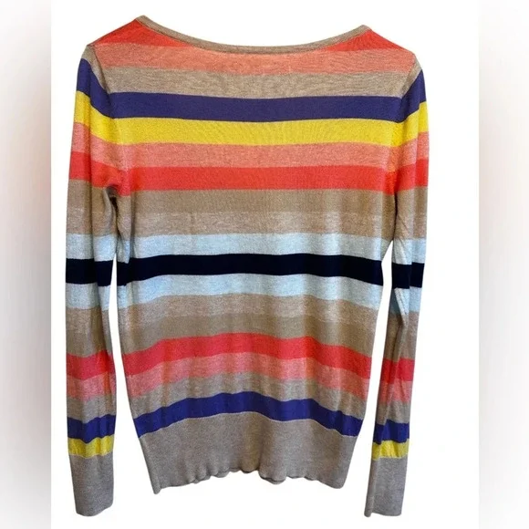 Old Navy rainbow Pullover V-neck sweater. Size S - Picture 2 of 8